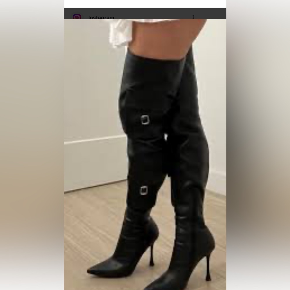 OTK Stiletto Cargo Boots